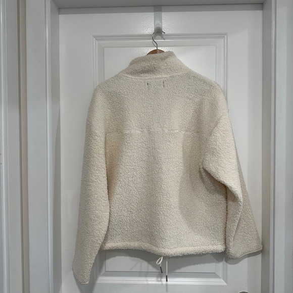 Buffalo David Bitton | Women’s White Cream Sherpa Half Zip Sweater NWOT - Picture 3 of 9